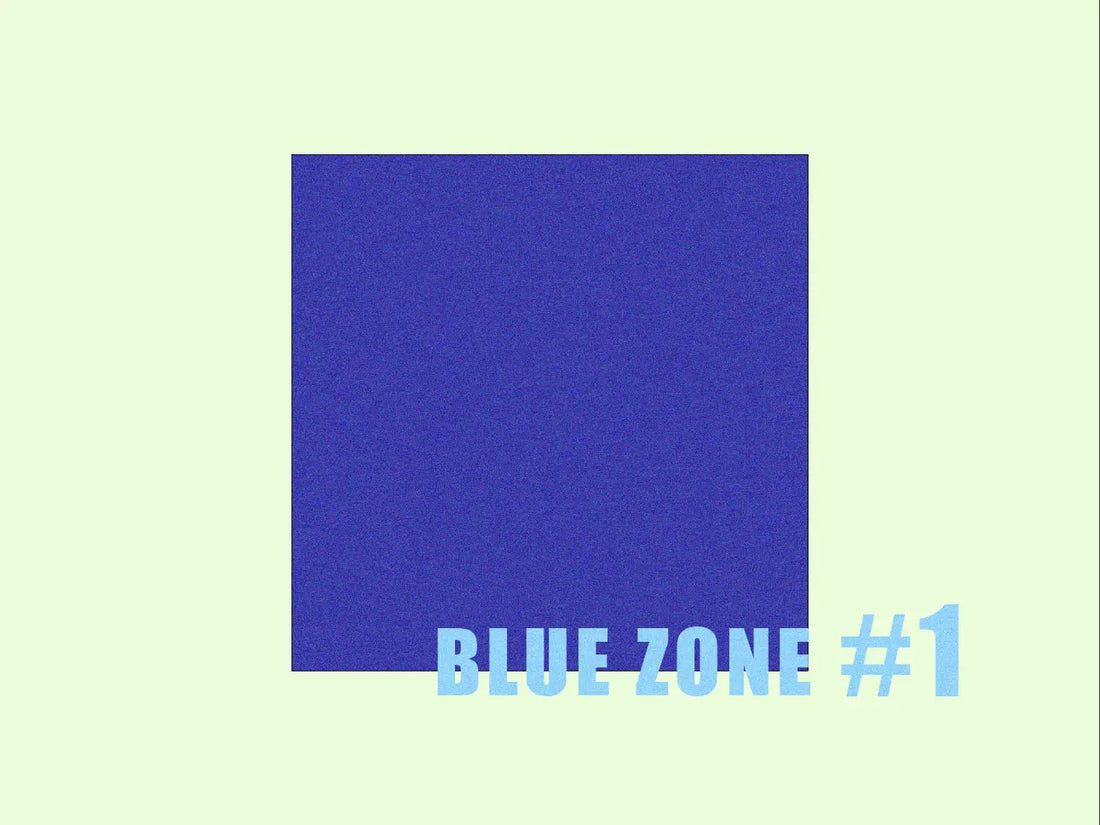 Blue Zones map showing regions with longest living populations