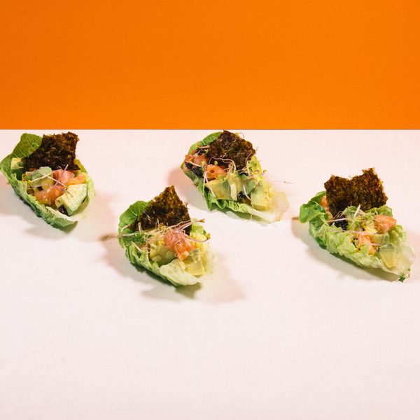 Quick, nutritious sushi-inspired appetizer with wild salmon, avocado &amp; nori. Packed with omega-3, vitamins &amp; minerals for wellness-focused entertaining.