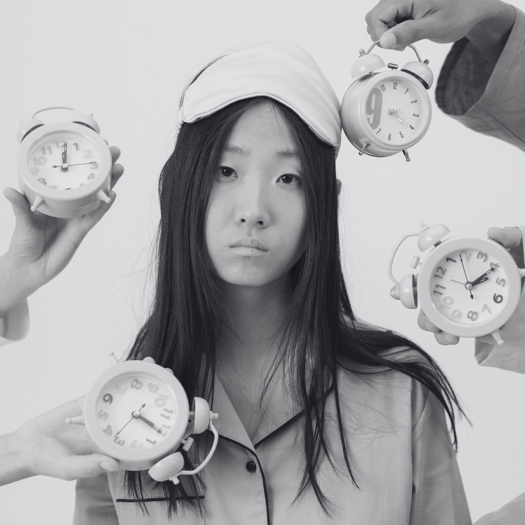 Insomnia and biological aging research illustration