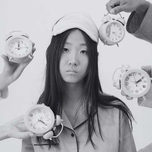 Insomnia and biological aging research illustration