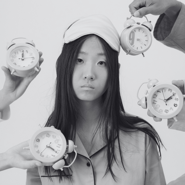 Insomnia and biological aging research illustration