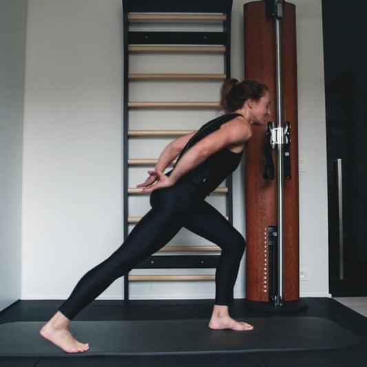 Ground-to-stand exercise demonstration for longevity and mobility