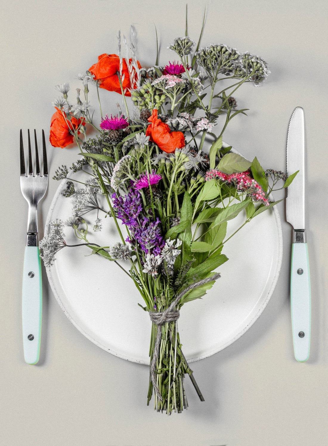 Fresh spring vegetables and herbs for seasonal nutrition and energy