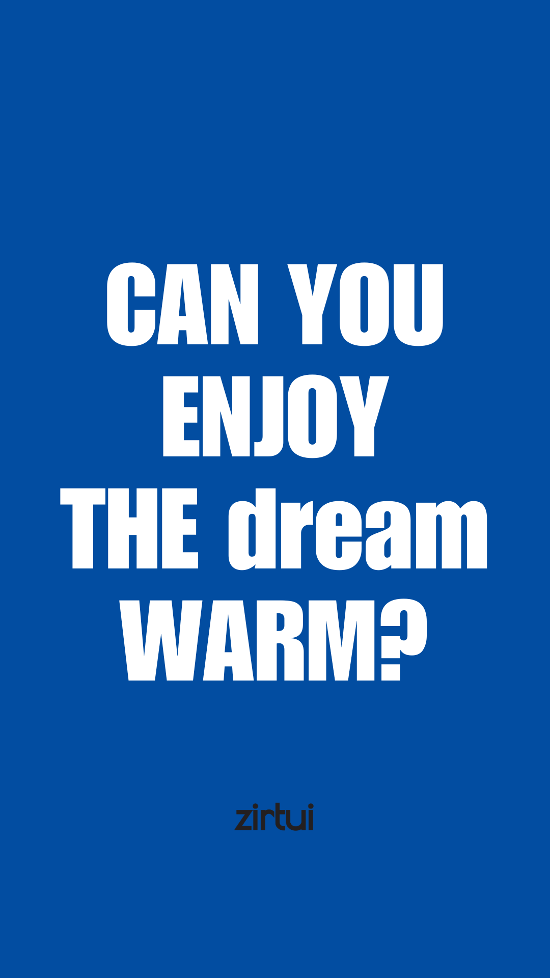 Can you drink THE dream warm