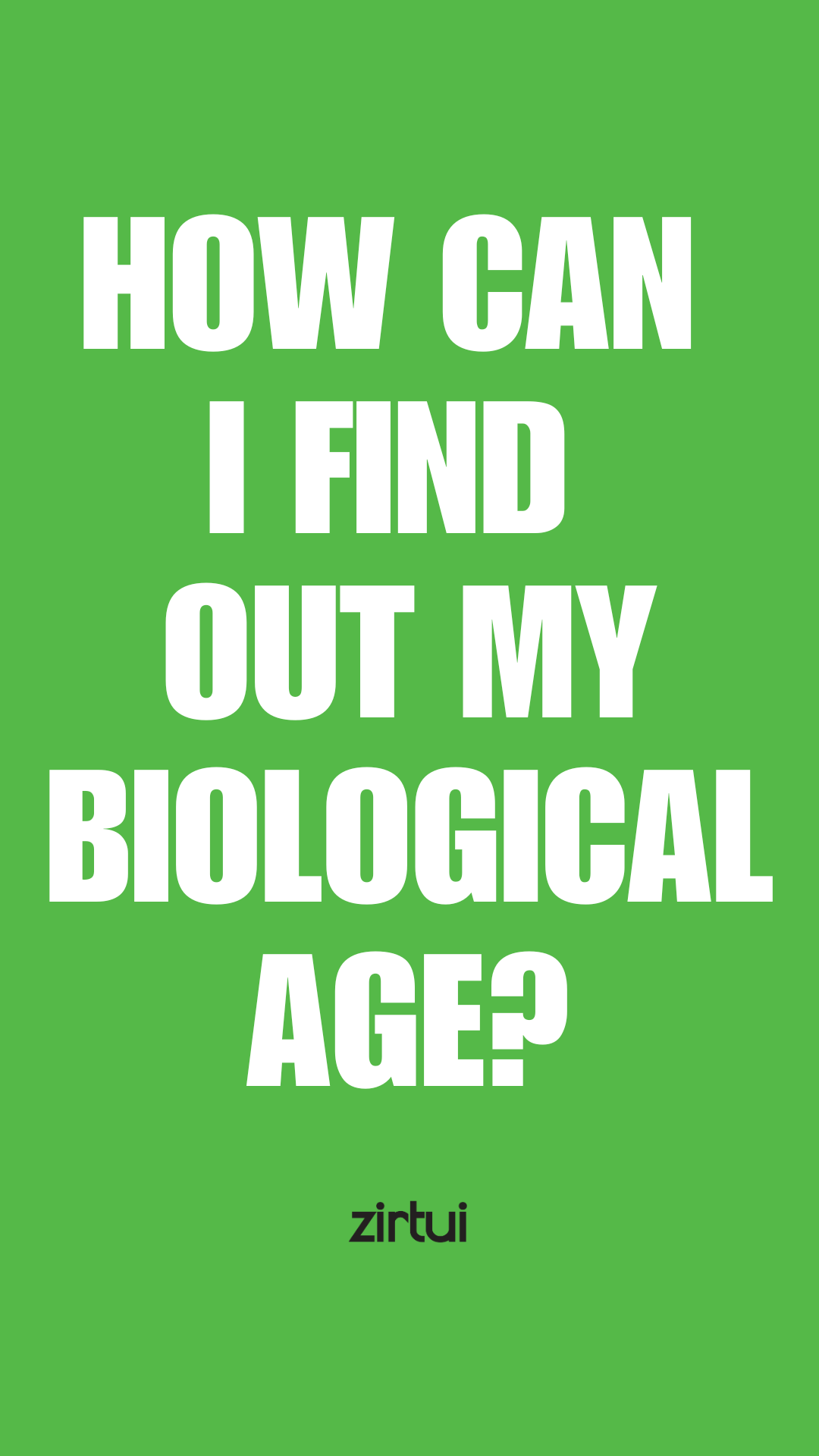 How can i find out my biological age